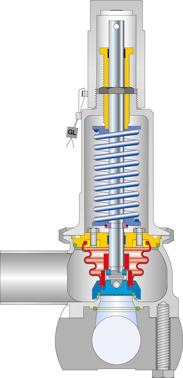 LESER Clean Service Safety Valve Type 485 Cutting image